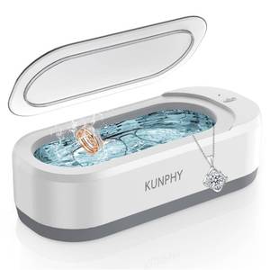 lot 20279 image: Jewelry Cleaner, KUNPHY 46kHz Ultrasonic Cleaner, White
