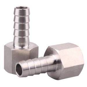 lot 20289 image: DERNORD 12 Barbed Hose x 12 NPT Female - Home Brew Fitting 304 Stainless Steel Pack of 2