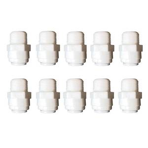 lot 20292 image: YZM 38 Male NPT to 38 OD Tube Quick Connector adapter for drinking water filter RO reverse osmosis , push to connect fittings,10 pcs.