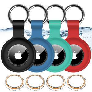 lot 20295 image: 124Pack for Apple AirTag Holder with Keychain for Air Tag 2nd1st Gen