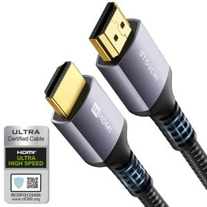 lot 20300 image: Stouchi Ultra High Speed 48Gbps HDMI Cable, 8K60Hz 4K120Hz, 6ft