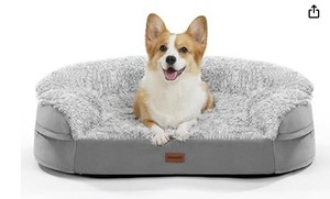 lot 13527 image: iweepet Dog Bed Model GW03 XL 16.9x13.2 Inches Grey