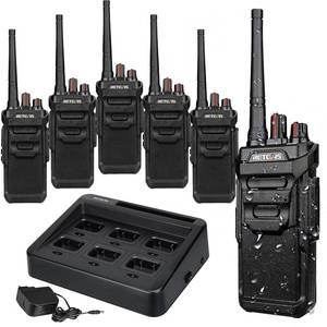 lot 1525 image: Retevis RT48 Waterproof Walkie Talkies for Construction with 6-Way Charger