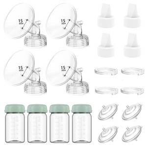 lot 1570 image: 4 Full Pump Parts Kits for Spectra S1S29 PlusSynergy Gold, Replacement Kit for Spectra Pump Parts 4PC,Include 15mm Flange, Duckbill Valve, Tube, Bottle, Backflow Protector, Not Original Accessories