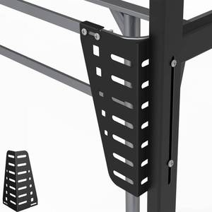 lot 2281 image: A 2 PCS Headboard Brackets for Metal Bed Frame