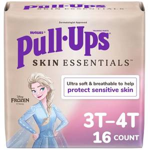 lot 2285 image: Pull-Ups Girls Skin Essentials Potty Training Pants, Training Underwear, 3T-4T (32-40 lbs), 16 Ct