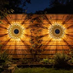 lot 2289 image: SRNPMIU Solar Mandala Lights Outdoor Decor, Solar Fence Lights Outdoor