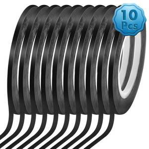 lot 2302 image: cridoz 10 Rolls 18 Pinstripe Tape Dry Erase Board Tape Whiteboard Thin Tape Lines Pinstriping Graphic Chart Line Grid Marking Tape, 108 Feet Per Roll