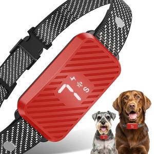 lot 2304 image: Dog Bark Collar for Large Medium Small Dogs, Effective No-Bark Collar, Smart Barking Collar, Rechargeable Bark Collar with 7 Sensitivity, 3 Modes, Waterproof, Red