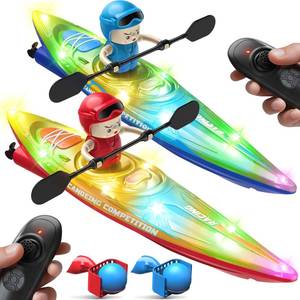 lot 2334 image: SYMA 2 Pack RC Boats for Kids 6-12, Dolphin Push-Ball Design