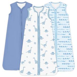 lot 2343 image: TOTCHILL Toddler Sleep Sack 0.5 TOG Lightweight 2-Way Zipper, 2T-4T, 3-Pack