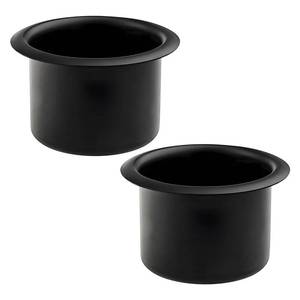 lot 2360 image: KVAEY 2 PCS Metal Sofa Recliner Handles Cup Holder, Insert Replacement Drink Can Holder for Car Truck Game Table, Drop in Cup Holder for Sofa Couch Boat Golf Cart, Car Accessories (Black)