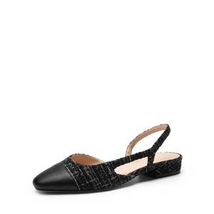 lot 2362 image: DREAM PAIRS Womens Slingback Ballet Flats,Black-Fabric,8.5