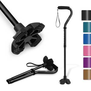 lot 2365 image: KINGGEAR Self Standing Walking Cane Quad Base for Seniors