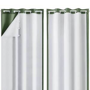 lot 2366 image: Aiyufeng 2 Panels 100% Blackout Curtain Liners for Behind Curtains, Darkening Thermal Insulated Blackout Liner for 84 Inch Curtains, Each 50 Wx80 L, 2 Liners Per Set with 18 Pieces Rings