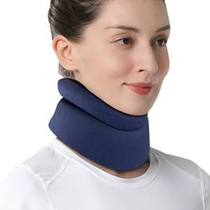 lot 2370 image: Velpeau Soft Neck Brace for Neck Pain and Support, Sleep Apnea, Blue XL