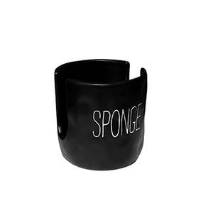 lot 2396 image: Mud Pie Kitchen Dish Bistro Sponge Holder Caddy  Black