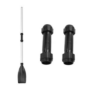 lot 2398 image: Chiffonade 2Pcs Plastic Oars Shaft Connector Black Kayak Shaft Paddle Connector for 28mm Pipe Paddles Inflatable Boat Yacht Parts