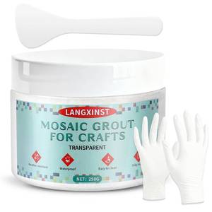 lot 2404 image: 9oz Mosaic Crystal Grout for Crafts, Ready-Mixed for Mosaic Tiles (250g)