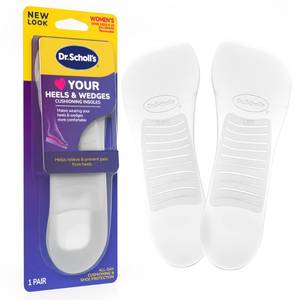 lot 2413 image: Dr. Scholls Love Your Heels & Wedges 34 Length Insoles, All-Day Comfort for High Heeled Shoes, Relieve & Prevent Shoe Discomfort, Absorbs Shock, Arch Support, No-Show Discreet Insert, 1 Pair