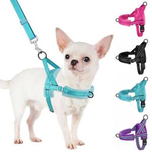 lot 2419 image: SlowTon No Pull Small Dog Harness and Leash Set with Front Clip