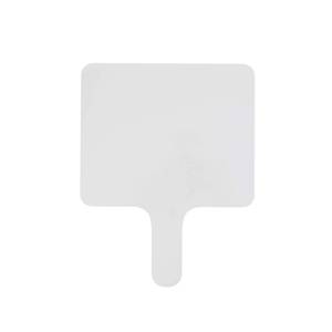 lot 2421 image: Dry Erase Answer Paddle - White Board, Double Sided 1 Pack, 7.83 x 6.46