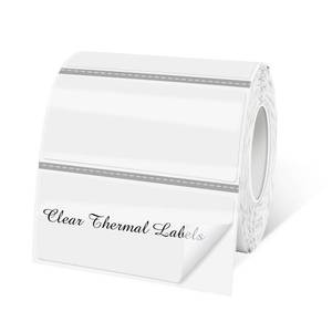 lot 2422 image: Yeachlaing 1 x 2 Transparent Thermal Label Stickers,Waterproof Thermal Printer Sticker Labels for Gift Wrapping, Self-Adhesive Name Price Tag DIY Custom Logo Design (500 pcs,Clear)