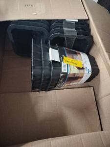lot 3930 image: Bed Risers 4-Pack Black �� Multiple Sets in Box
