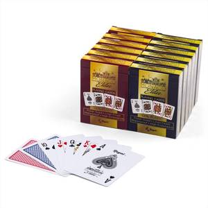 lot 4337 image: Regal Games Set of 12 Premium Monaco Elite Poker Playing Cards, 100% Plastic, Waterproof
