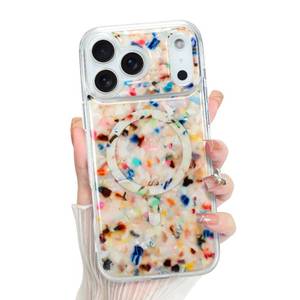 lot 4348 image: Bonoma for iPhone 17 Pro Case 2025 Marble Crystal Corner Sparkly Back