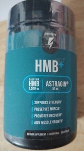 lot 4368 image: HMB Muscle Recovery Supplement 50 g Capsules
