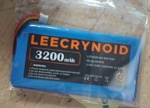 lot 4369 image: Leecrynoid 3200mAh Lithium Ion Battery MLP55478