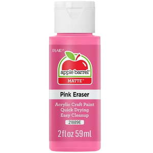 lot 4382 image: Apple Barrel Acrylic Craft Paint  Matte Finish  Pink Eraser  2 fl oz Pack of four pink shades