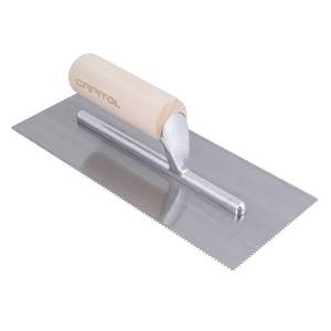 lot 4394 image: Capitol 115110 Professional Flooring Adhesive Trowel-116 x 116 x 116 Square-Notch, SilverLight Wood