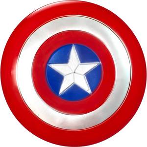 lot 4404 image: YMMAALE 12 Inch Captain Round Shield,Superhero Shield Prop Role Play Toy,Halloween Cosplay Shields for Birthday Gift,Party Decoration