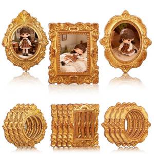 lot 4410 image: ibasenice 15 Pcs Miniature Picture Frames Mini Frames for Dollhouse Mini House Picture Frame Accessories Tiny Photo Frames for Dollhouse Decor Wall Hanging Desktop Display House Model Crafts