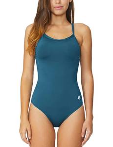 lot 4415 image: baleaf Womens One Piece Swimsuit Adjustable Straps Steel Blue 34S