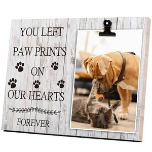 lot 4416 image: KINGNOW Pet Picture Frame Cat or Dog Frame 4x6 Memorial Pet Loss Picture Frame
