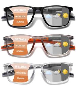 lot 4439 image: TR90 Progressive Photochromic Blue Light Reading Glasses��Cheaters Readers