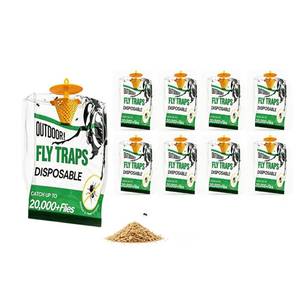 lot 5074 image: Fly Traps Outdoor 9 Pack Water Activated Disposable Fly Trap