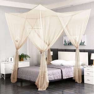 lot 6209 image: Mengersi Mosquito Net for Bed Canopy,Four Corner Post Canopy Bed Curtains for FullQueenKing Size Bed,Bed Curtains for Patio Indoor Outdoor Net