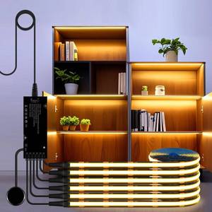 lot 6224 image: tlinkosta Black Cabinet Light COB LED Strip 6��in��1 Dimmable Touch Control