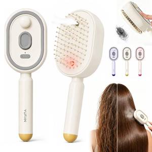 lot 6225 image: Electric Spray Air Cushion Massage Comb, Electric Spray Air Cushion Comb for Women, Rechargeable Steam Hair Straightener, Anti-Tangle, Anti Static for Makes Hair Soft and Nourishes the Scalp (Beige)