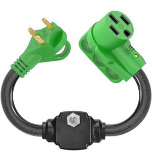 lot 6242 image: RVGUARD Overload Protector 30 Amp to 50 Amp RV Adapter Cord