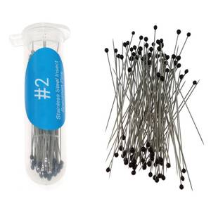 lot 8009 image: Lind Kitchen 100 PiecesCan 40mm 2# Stainless Steel Pins for Entomology, Dissection and Butterfly Collections