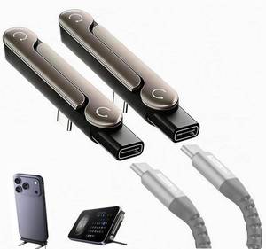 lot 8011 image: AltaMoment Detachable 2-in-1 USB-C Charger, 240W, 2-Pack, Stand