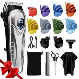 lot 8016 image: Chicclly Low Noise Hair Clippers for Men & Women with 10 Color Guide Combs