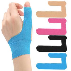 lot 8026 image: Precut Kinesiology Tape for Thumb & Wrist, 20 Pcs Waterproof Breathable Thumb Pain Relief Athletic Tapes, Hypoallergenic Sports Joints Muscle Support Tapes for Carpal Tunnel, Arthritis, Tendonitis
