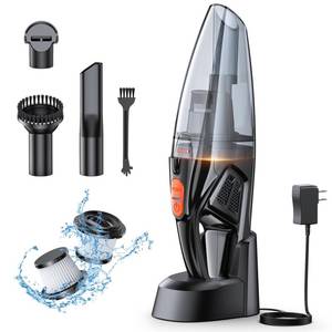 lot 9511 image: Otemly Handheld Vacuum Cordless Rechargeable 9KPA - 2H Fast Charging Dock Portable Car Vacuum Cleaner High Power Suction with LED Light, 2 HEPA Filters, Dust Busters Wet Dry for HomeCarOfficePet