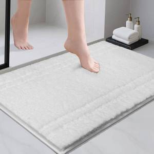 lot 9515 image: PURRUGS Bathroom Rug, Bath Mat, 24 x 36, White